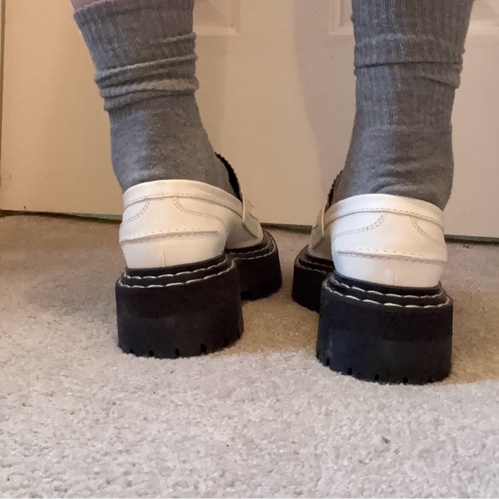 Proenza Schouler off-white Lug Sole Platform loafer sz 37 - Picture 4 of 14